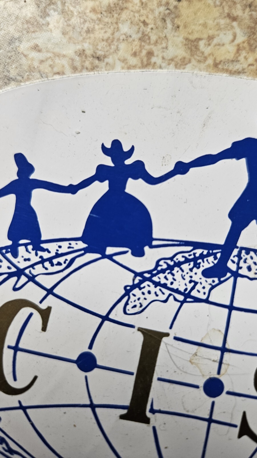 Vintage CISV Children’s International Summer Villages Sticker With Dutch Girl