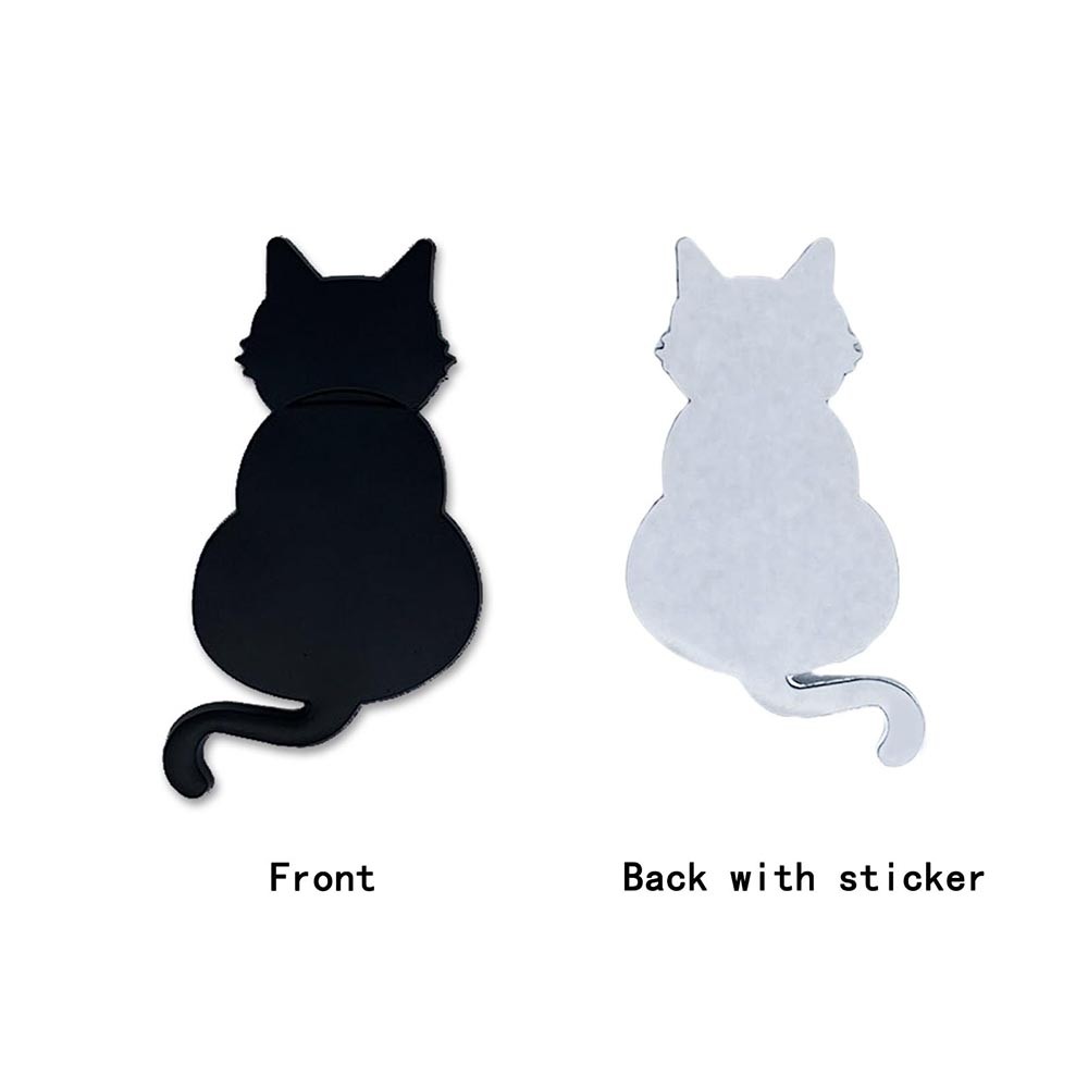 Stylish Durable Dustproof Self-Adhesive Easy-To-Install 3D Metal Cat Car Sticker