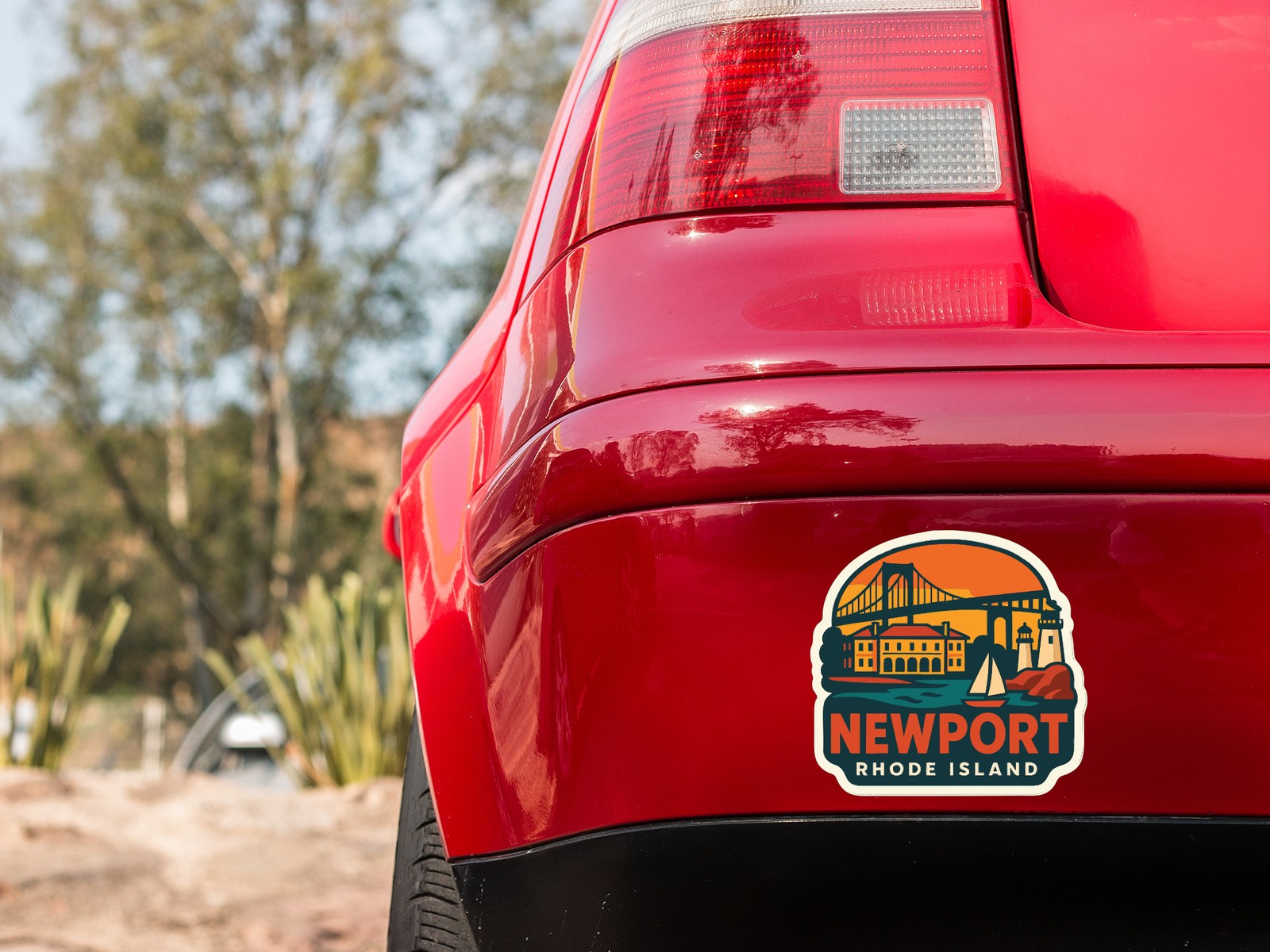 Newport Rhode Island Sticker Decal Vinyl Die-Cut City Skyline Landmark Design