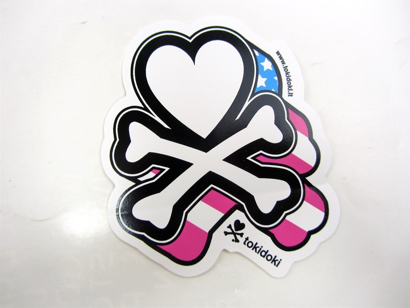 4 Lot TOKIDOKI Stickers TKDK Flag Mozarella Juicy Tiger Boxer Adios Scooterino