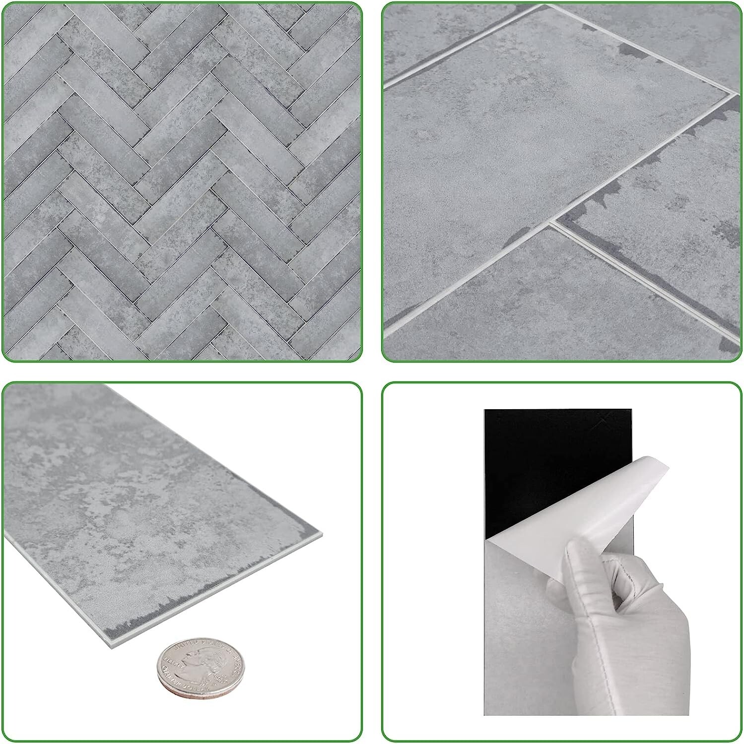 Peel and Stick Backsplash 3»X12» Self-Adhesive Subway Tile Waterproof Kitchen