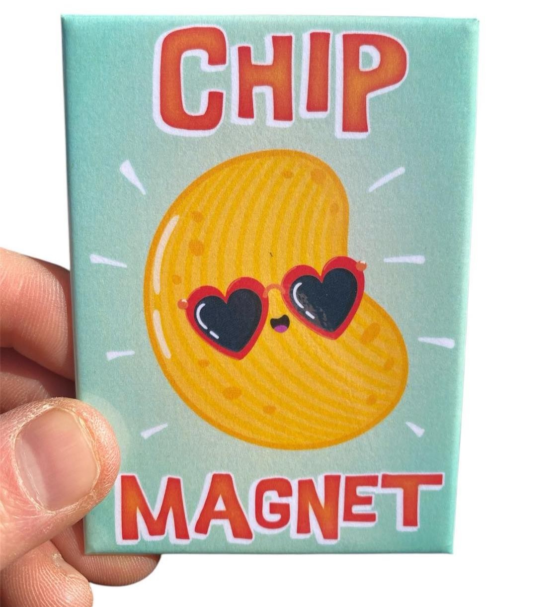 CHIP MAGNET – Funny Kitchen Fridge Home Car Magnet – 3.5″ x 2.5″ Made in USA