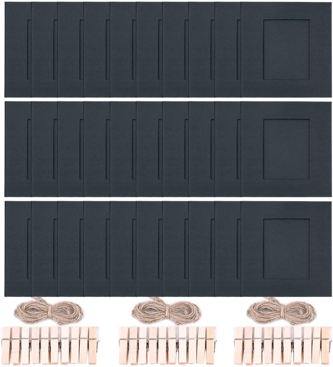 Wall Decor Hanging Display Paper Photo Frame Set Compatible with Fujifilm