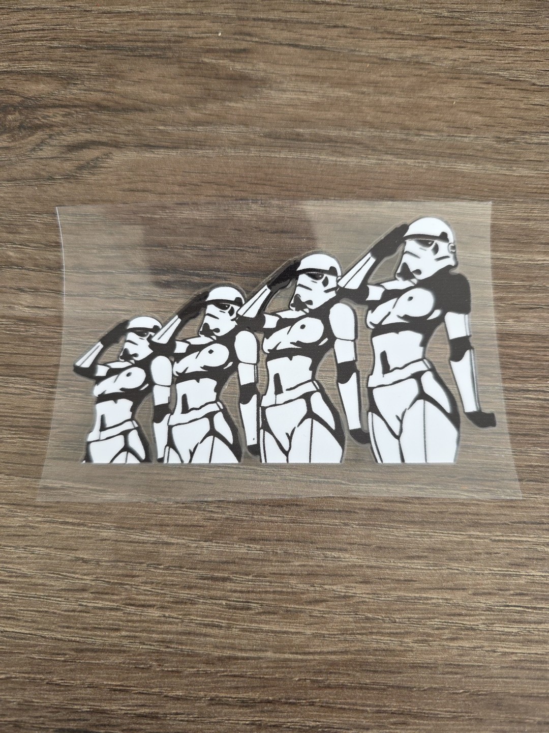 Star war Sexy Girl Darth UV DTF Decal Sticker Waterproof Raised Made In USA