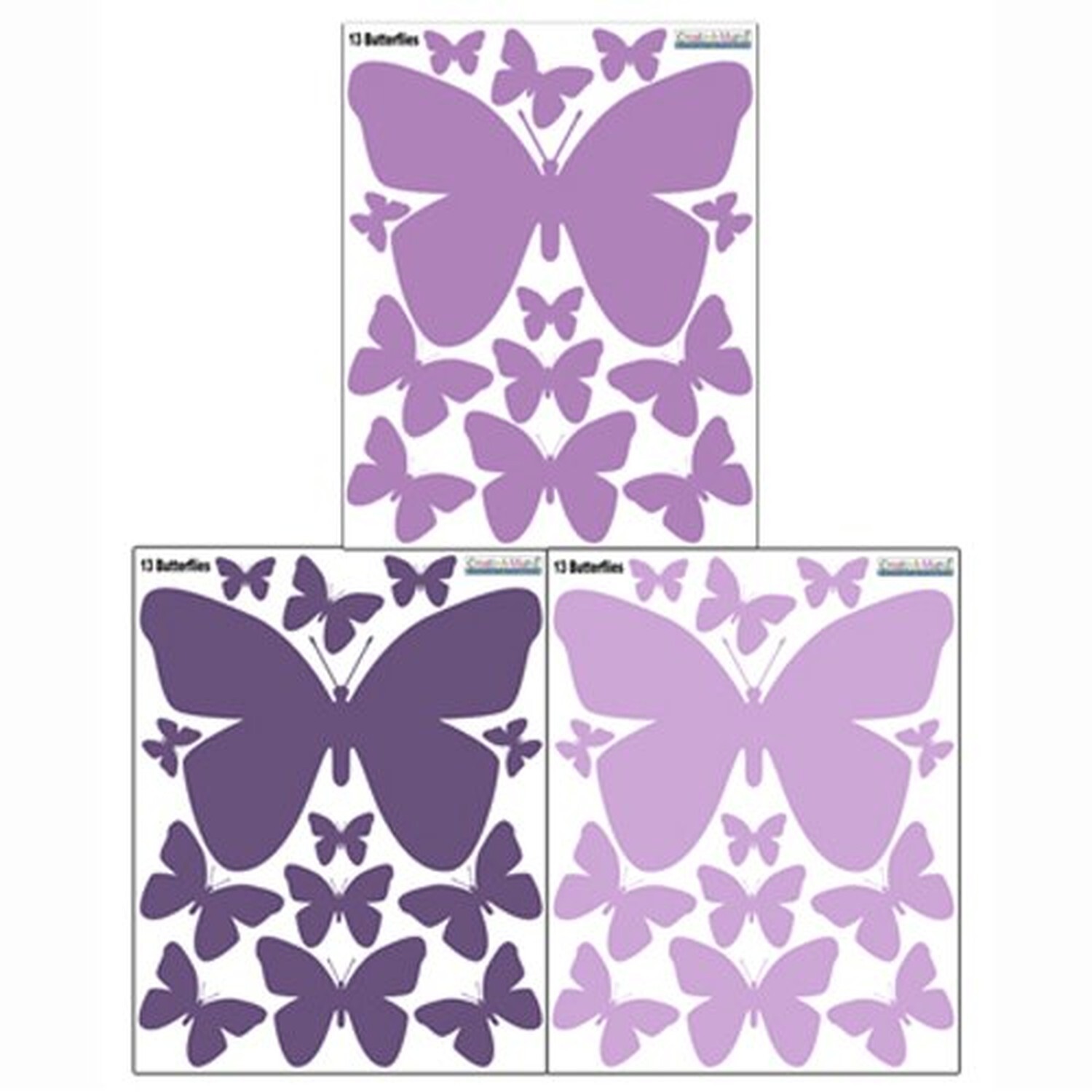 Butterfly Wall Decals- Girls Wall Stickers ~ Decorative Peel & Stick Wall Art…