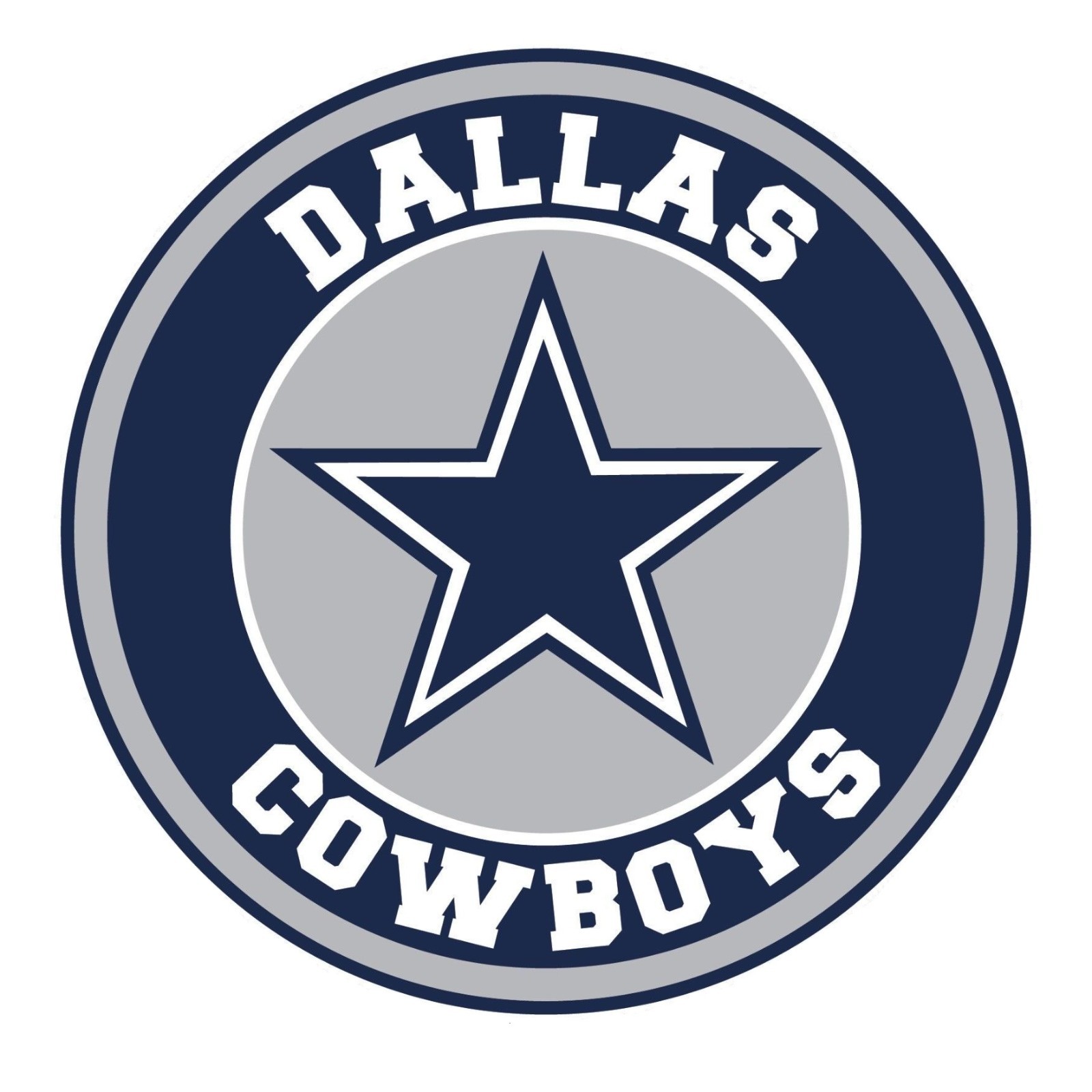 Dallas Blue Silver Football Weather Resistant Vinyl Sticker/Decal 05