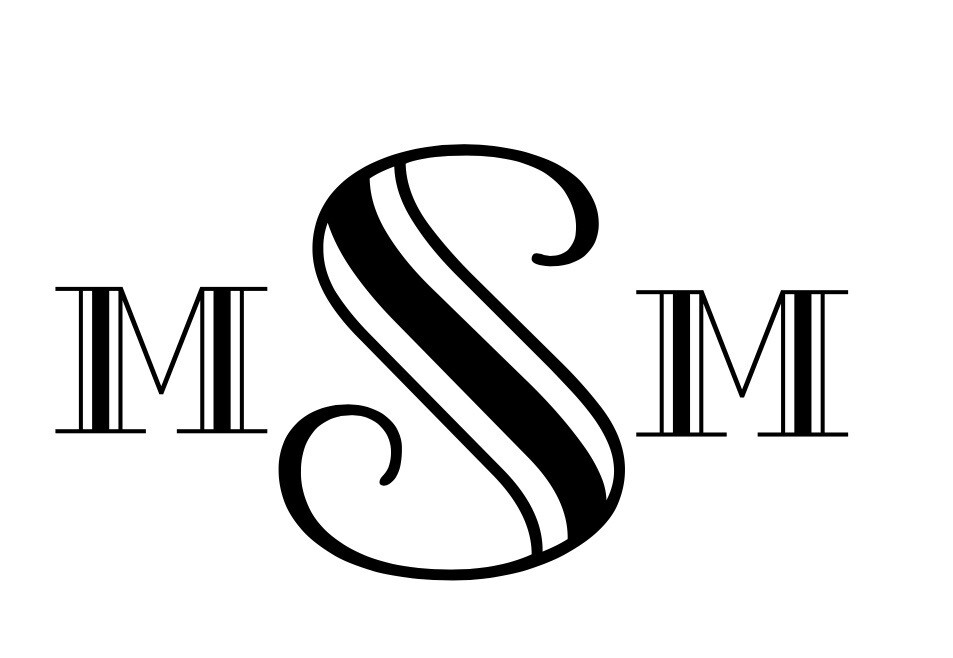 Custom Monogram Decal With – Oracal 651 Permanent Vinyl – Decor Home Many Sizes