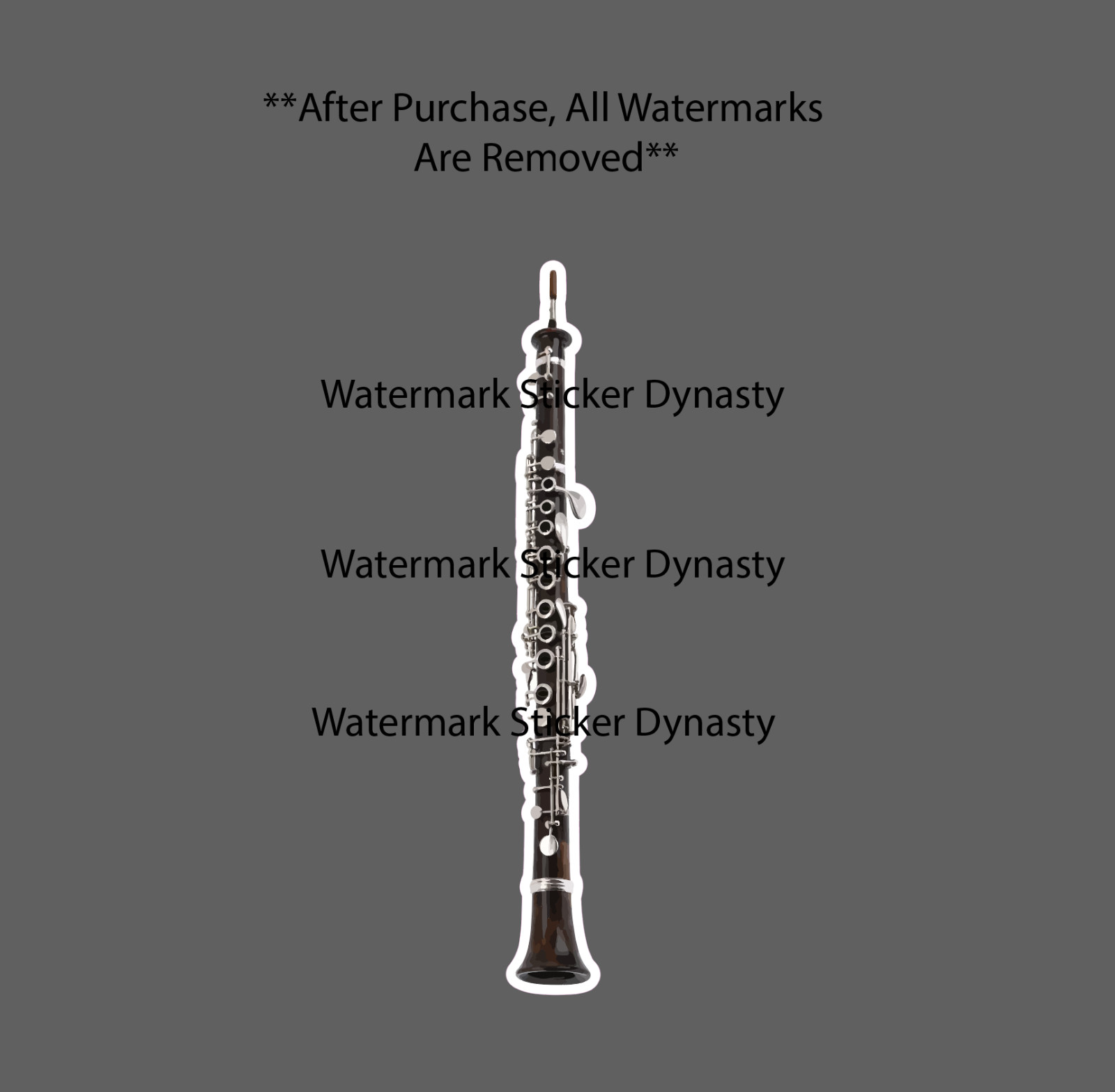 Oboe Sticker Waterproof Decal Music Band Instrument Orchestra Woodwind Gift NEW