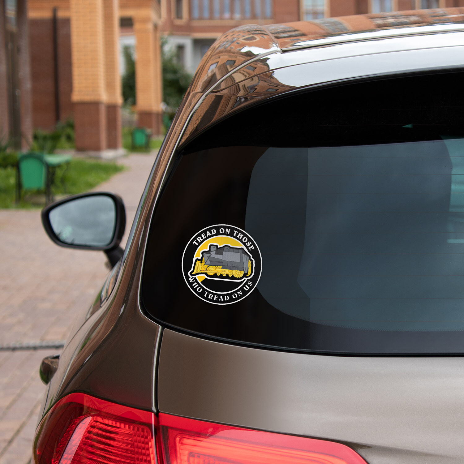 Killdozer Tread On Those Who Tread On Us Car Bumper Vinyl Sticker Decal «SIZES»