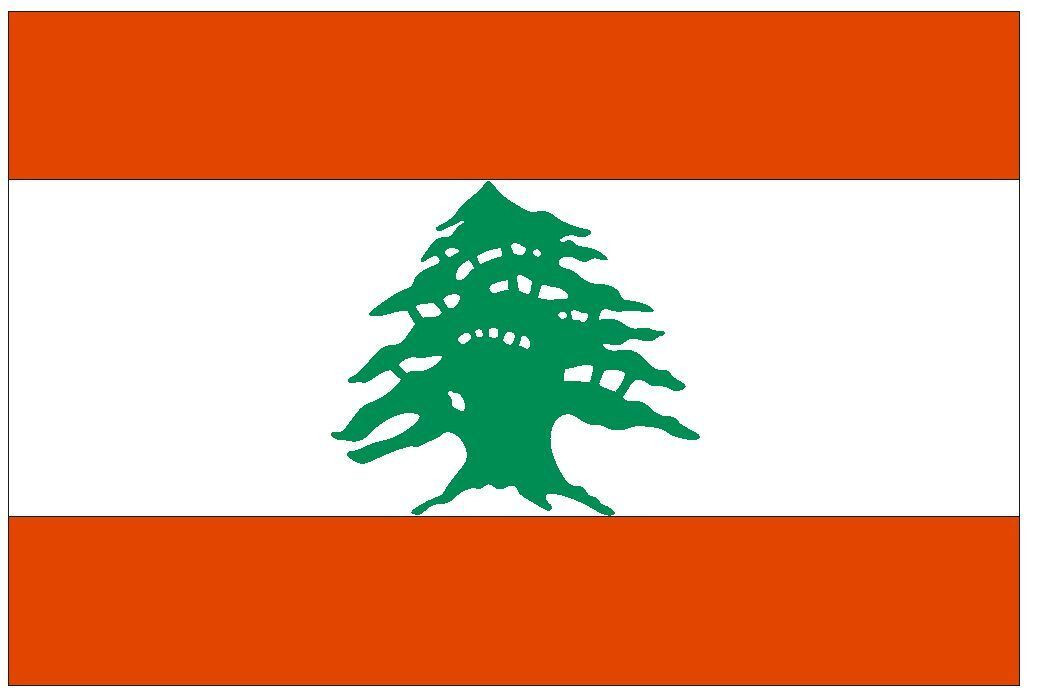 Lebanon International Flag Sticker Decal F274