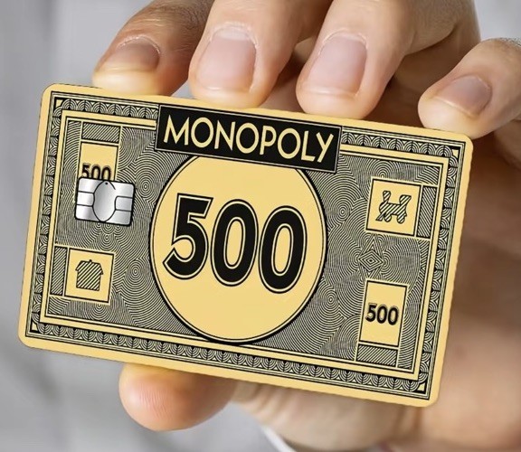 Monopoly Money Credit Card Debit Card Skin Decal Wrap Sticker Decal Bitcoin