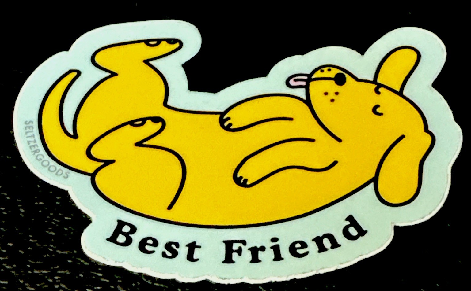 DOG STICKER✨🐶✨💛✨🐶✨3 1/4” x 1 1/4”✨Paper Source✨Best Friend✨True Love✨🐩💫