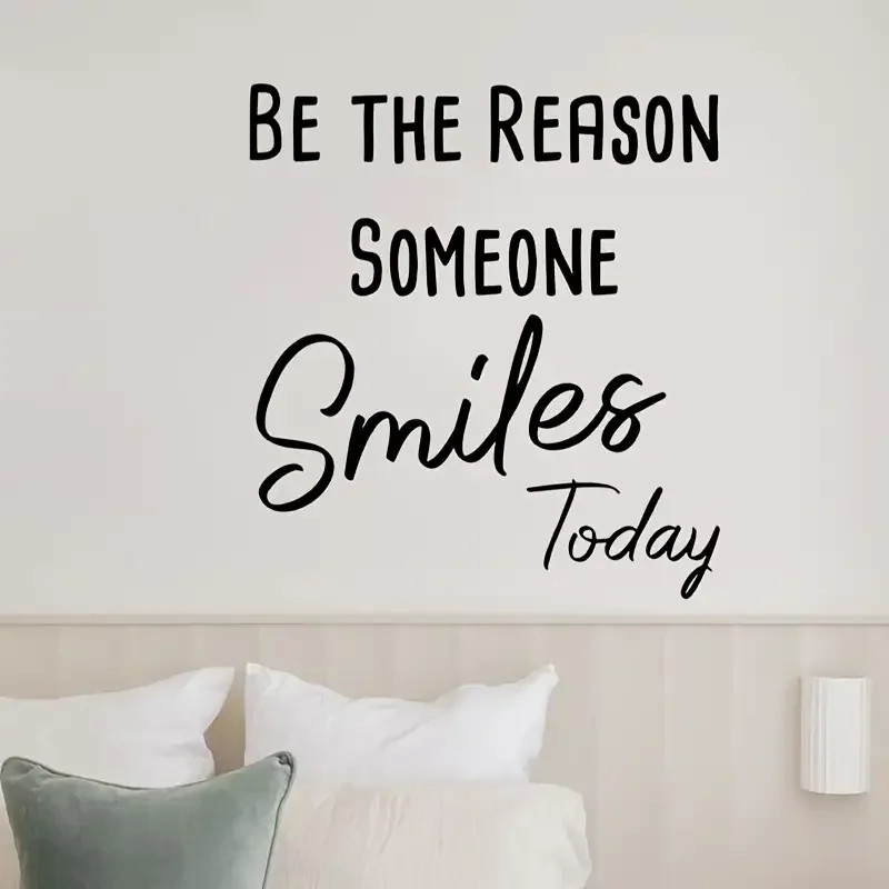 «Be the Reason Someone Smiles Today» Wall Decal – Contemporary Fantasy Themed
