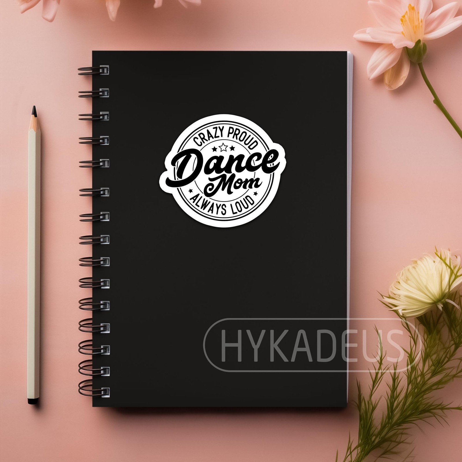 HYKADEUS Dance Mom Funny Vinyl Sticker 3Pcs Waterproof 3×2.8 Inch