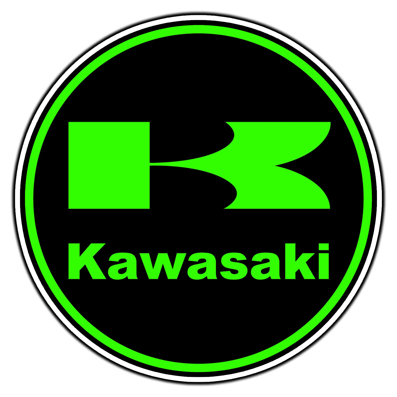 #3089 Kawasaki Logo #1 Sticker Brand Waterproof Vinyl Decal Die-Cut Car Laptop