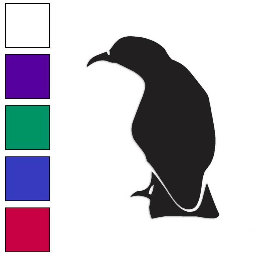 Crow Perched Raven, Vinyl Decal Sticker, Multiple Colors & Sizes #192
