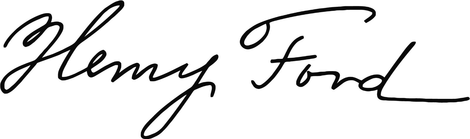 HENRY FORD SIGNATURE Sticker Car RS, ST, FOCUS FIESTA, autograph Vinyl Decal