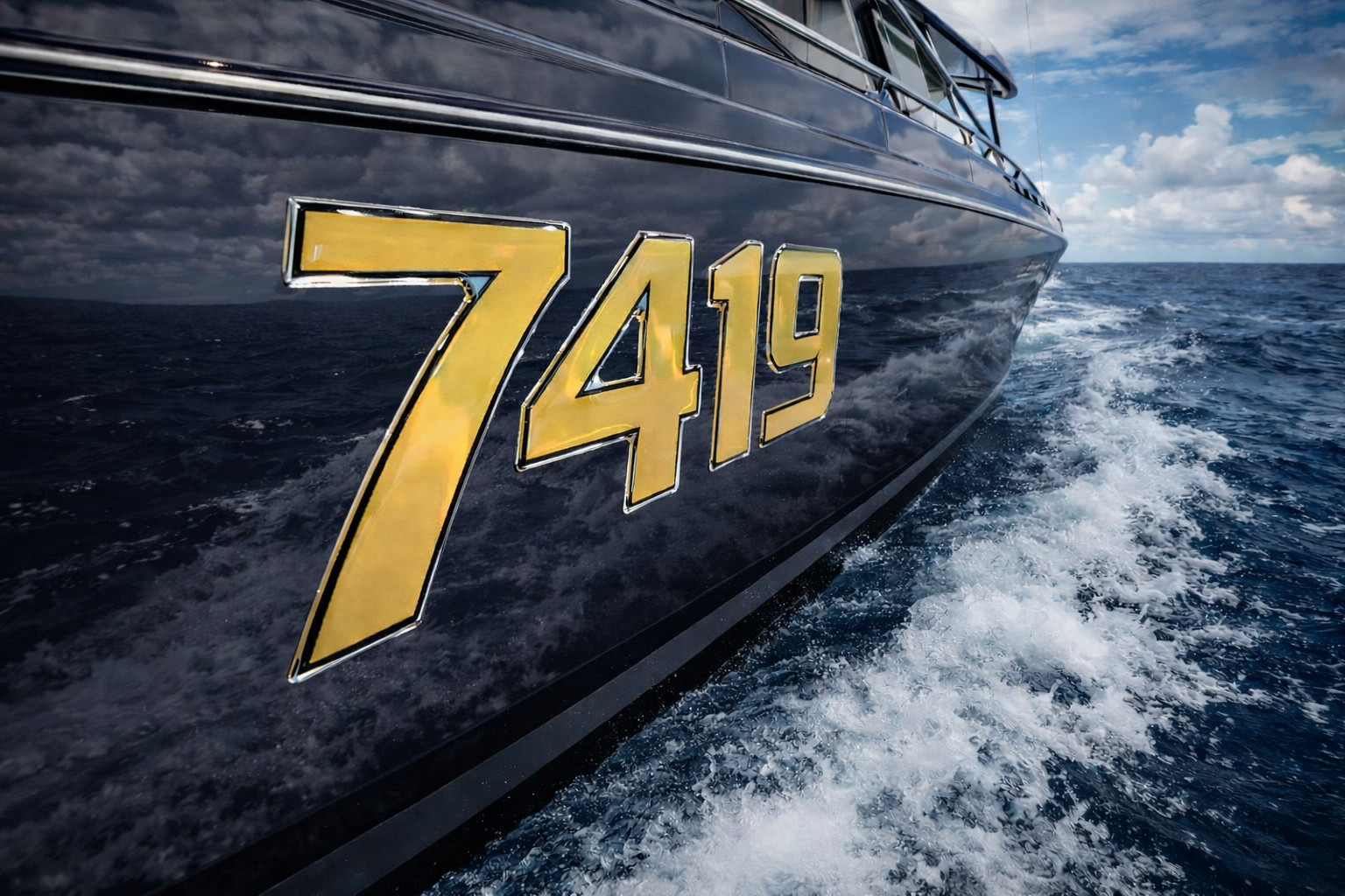 GOLD 3D RAISED BOAT REGISTRATION NUMBERS DOMED MARINE DECALS JET SKI