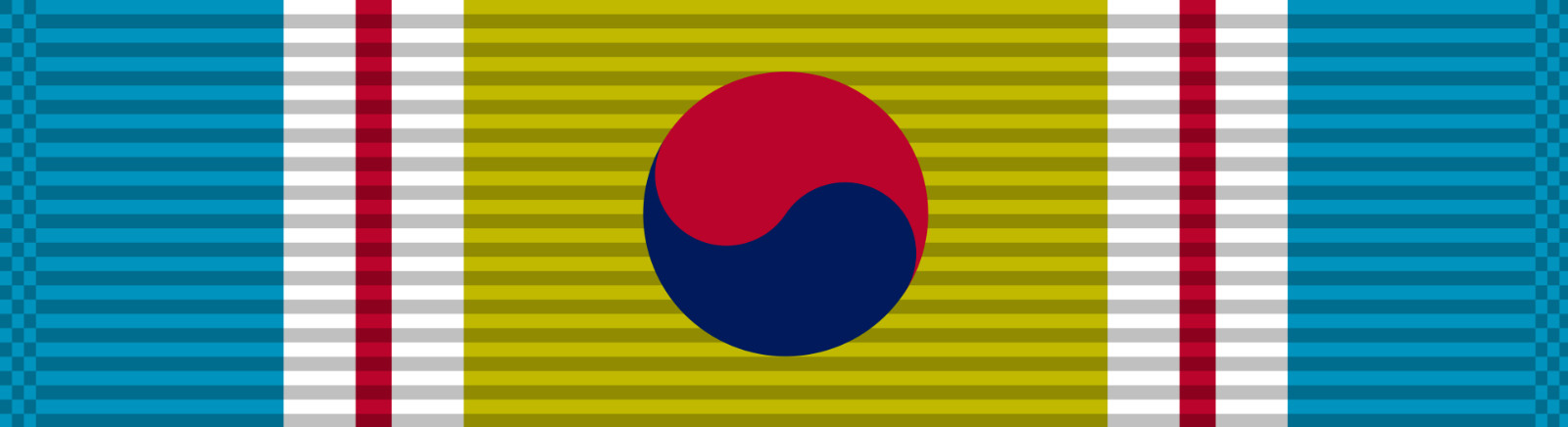 Korean War Service Medal Ribbon Sticker Decal KWSM