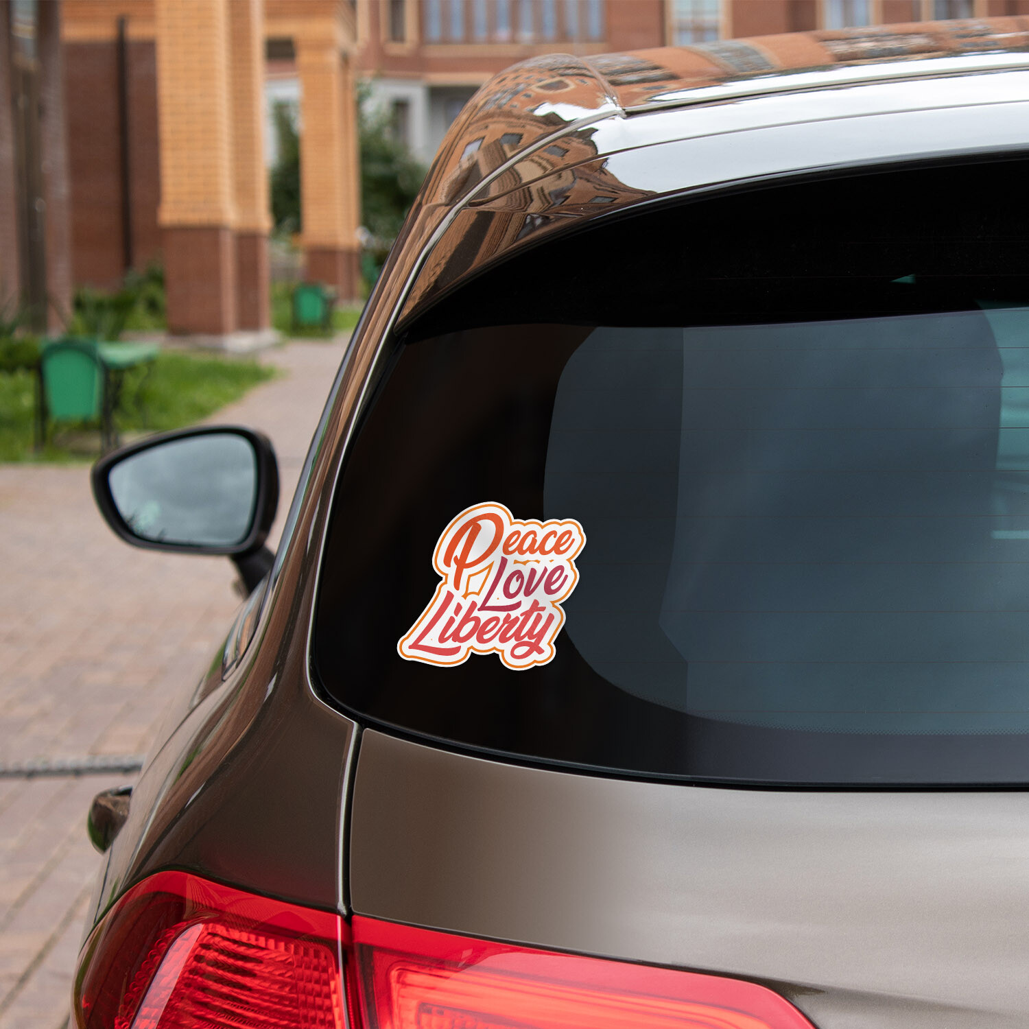 Pease Love Liberty Car Bumper Vinyl Sticker Decal «SIZES»