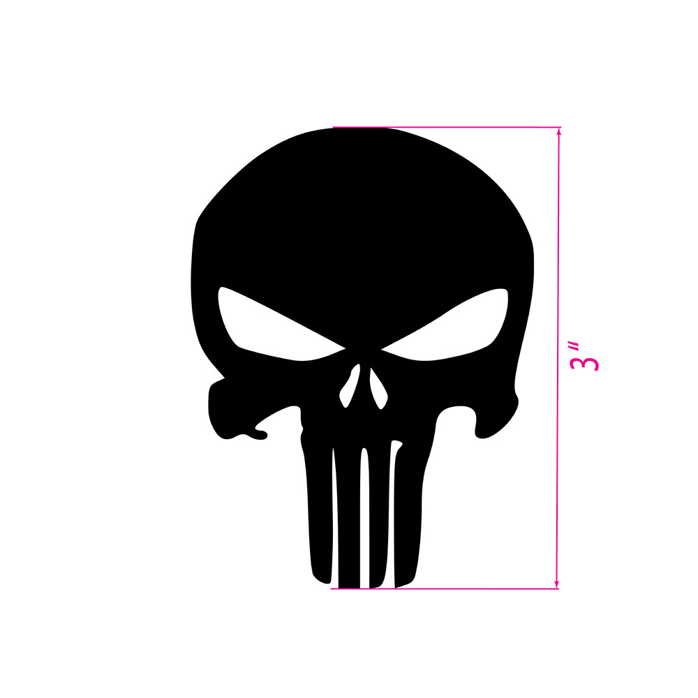 The Punisher Skull Vinyl Decal | Free Shipping