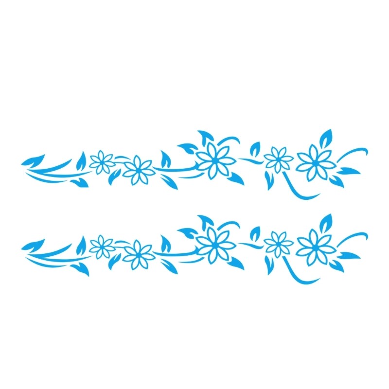 Premium Butterfly Flower Vehicle Sticker Fade Proof PVC Material Customizable