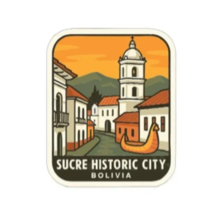 Sucre Historic City Bolivia Iron On Heat Transfer Vinyl HTV Die-Cut Symbolic