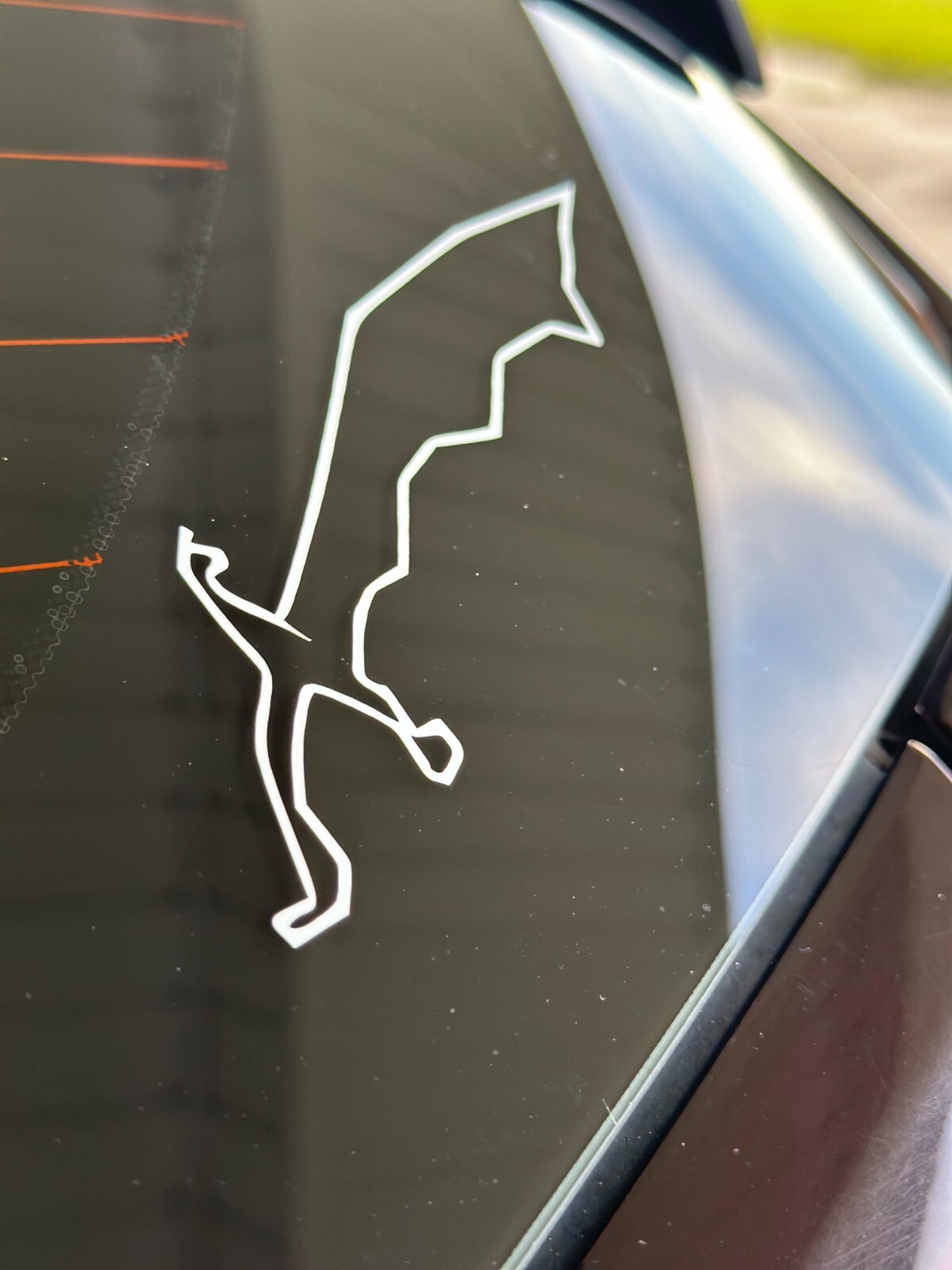 Dragon Scimitar Vinyl Window Decal – Old School Runescape 2″x6″