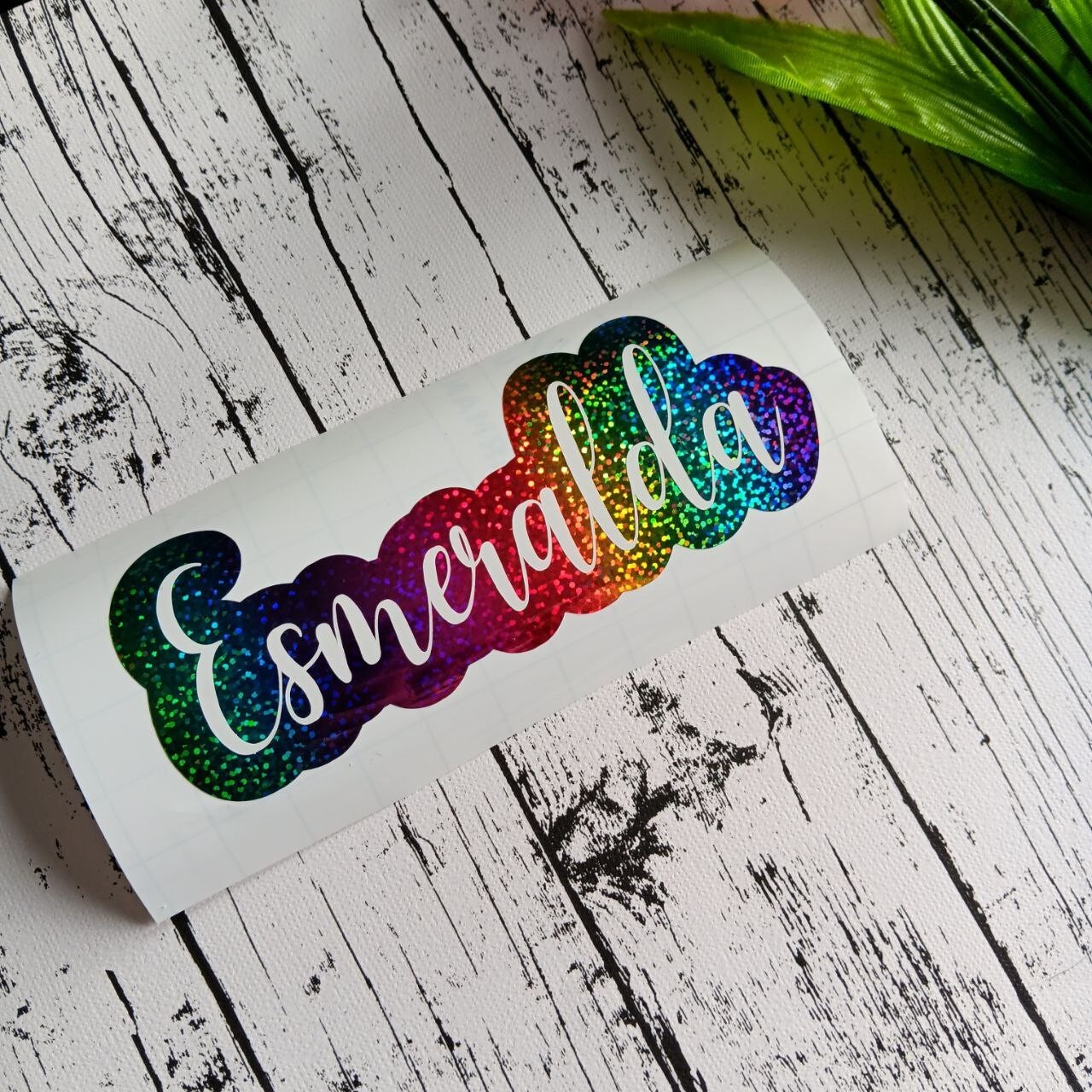 Custom Name Layered Sticker Holo For Tumbler, Cup, Planner Vinyl, Decal, Car Si