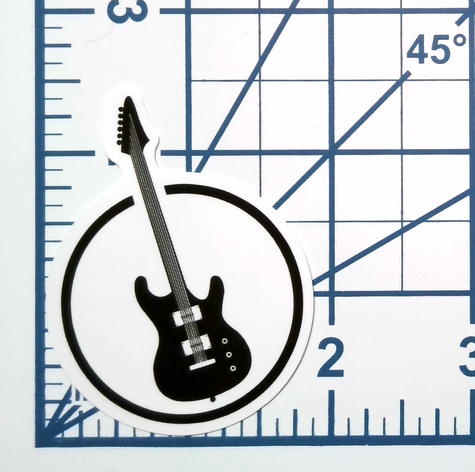 Electric Guitar Vinyl Sticker Rock Metal Punk Music Instrument Band Journal