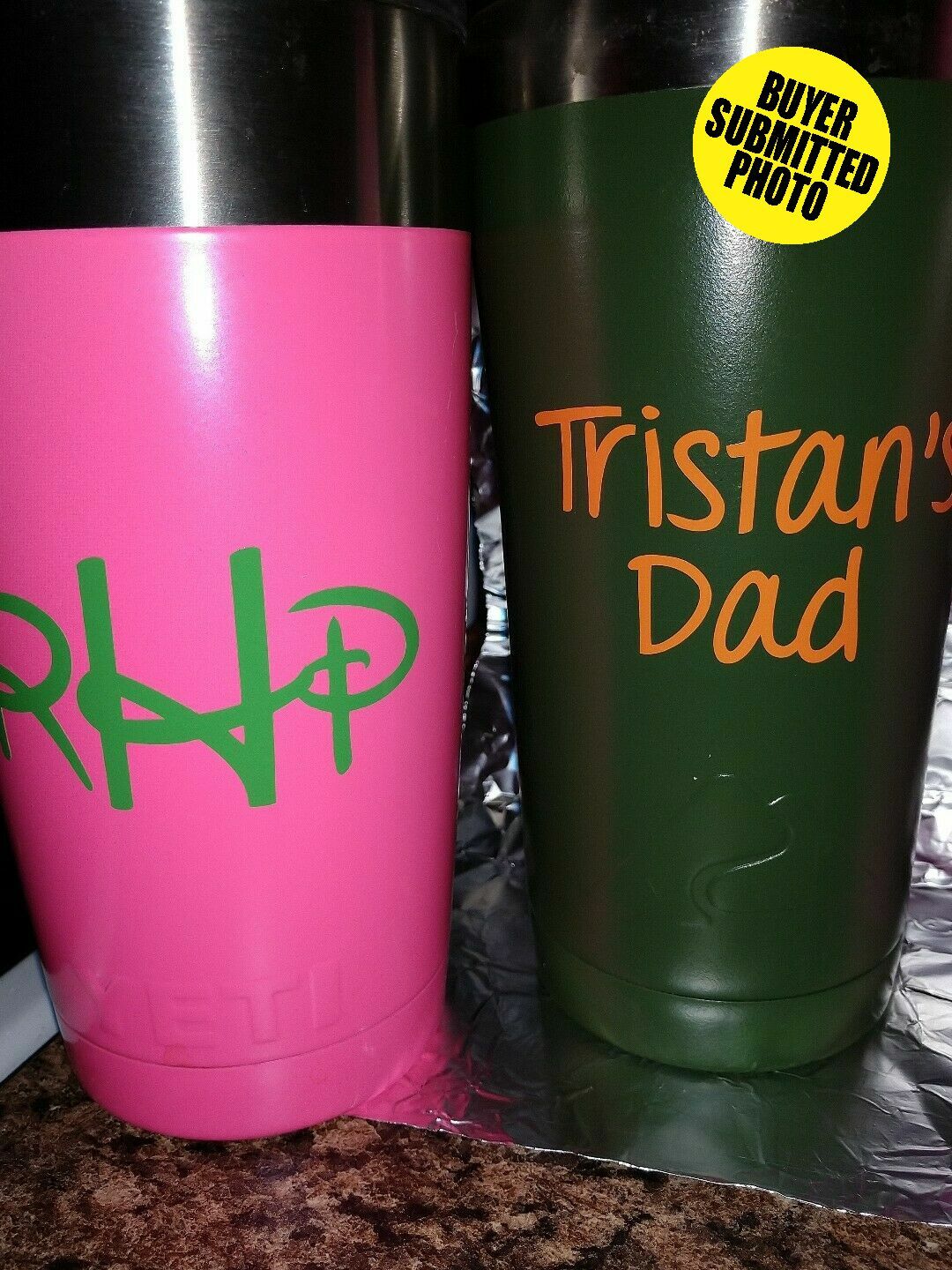 Custom Personalized Vinyl Lettering Name Decal Sticker Car Window Tumbler Flask
