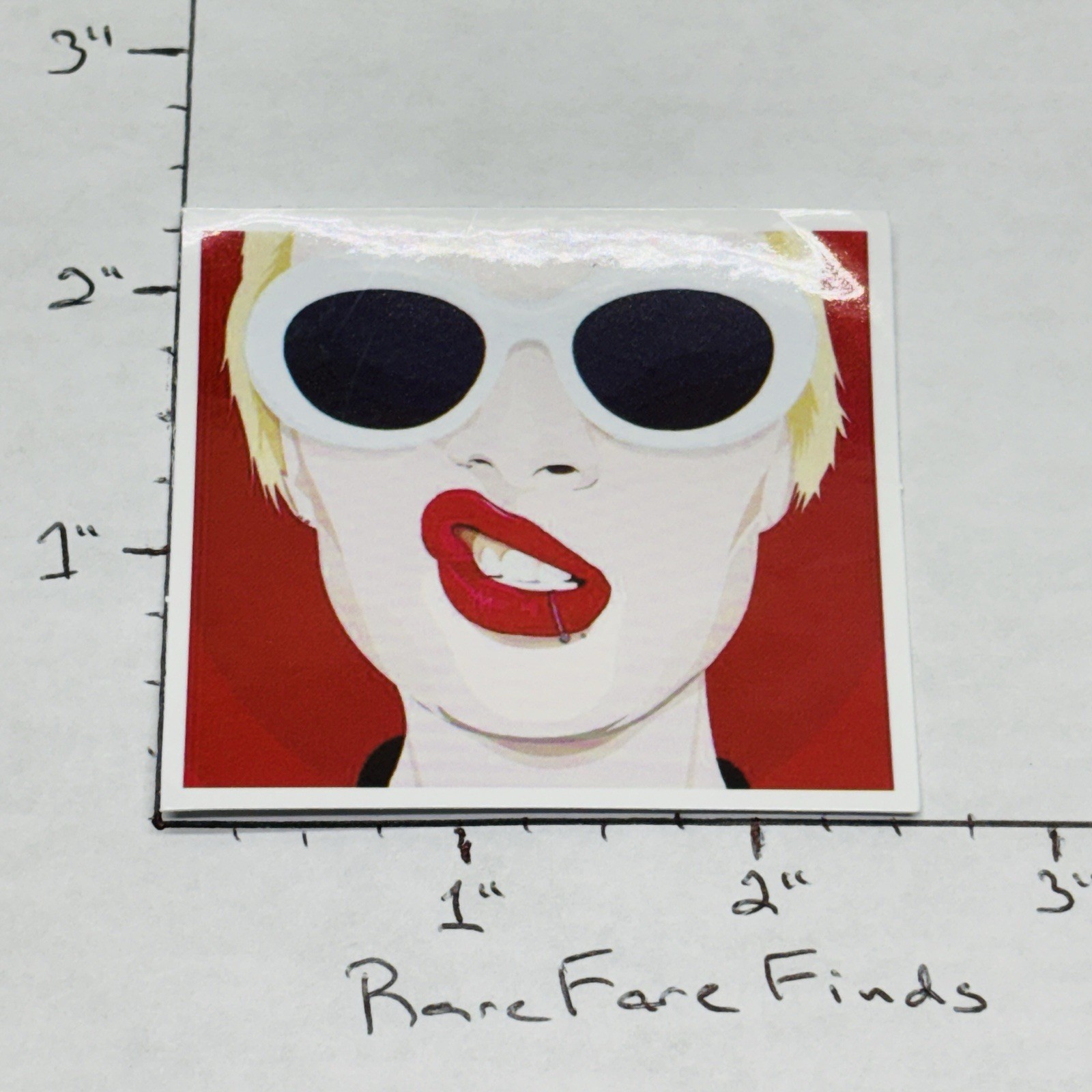NEW‼ Pop Art Punk Lip Piercing Girl Bottle Vinyl Decal Sticker • w/ Tracking‼