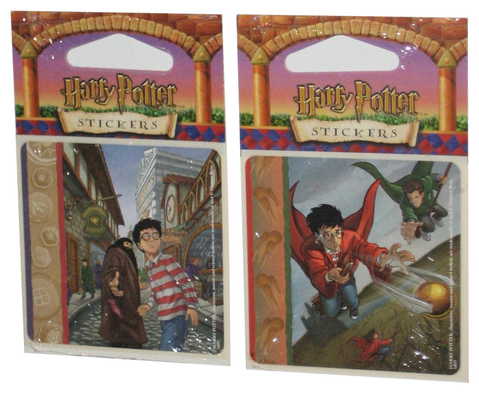 Harry Potter Sorcerer’s Stone Hagrid Diagon Alley & Quidditch Plaid Sticker Lot