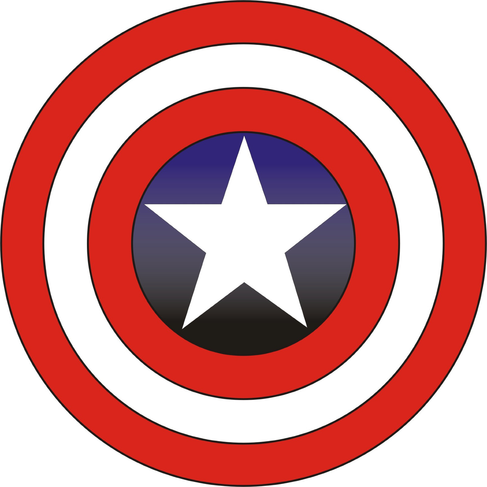Captain America Vinyl Sticker Decal 6″ (full color)
