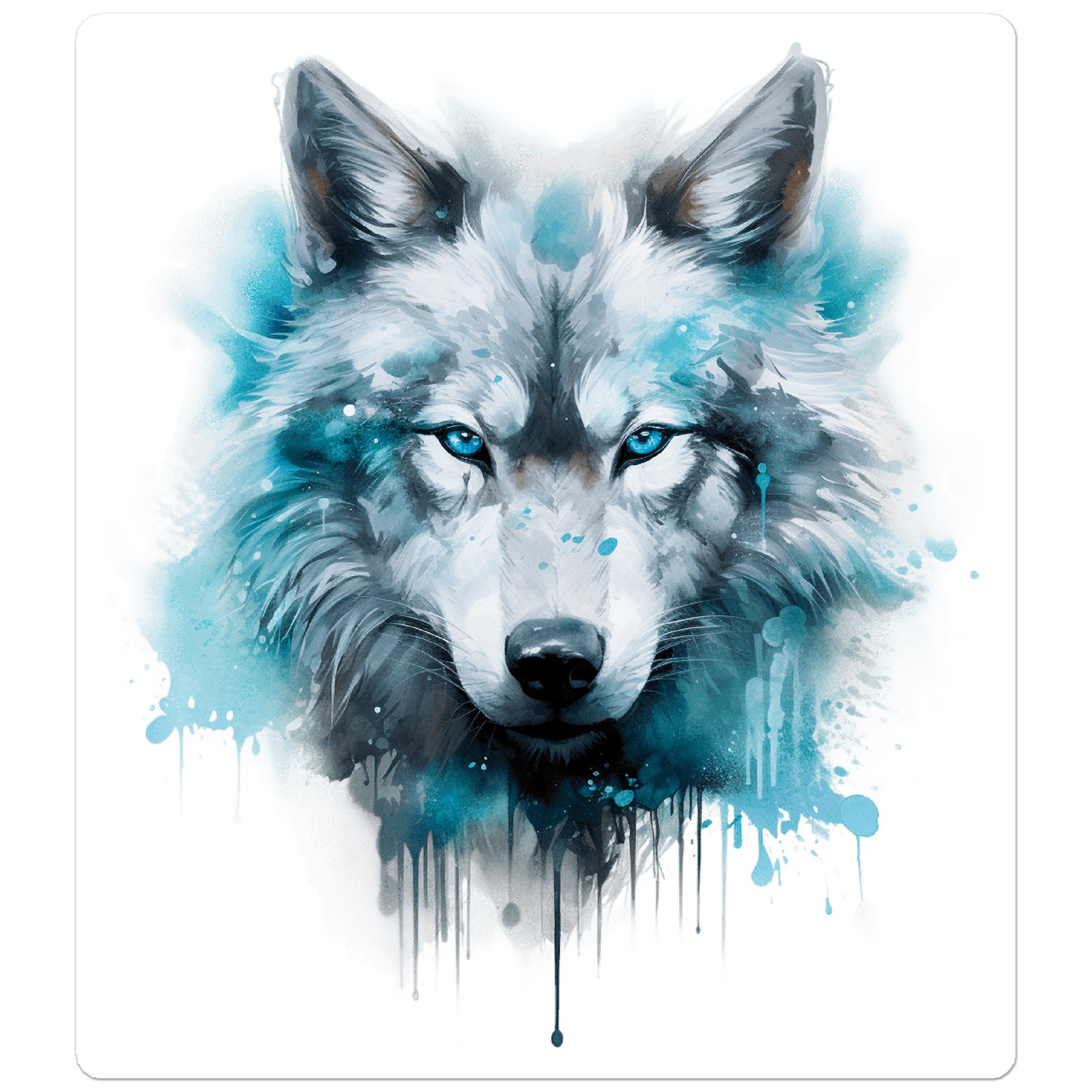 Wolf Coyote Head – Vinyl Decal Sticker – Car Window Laptop – ebn9835