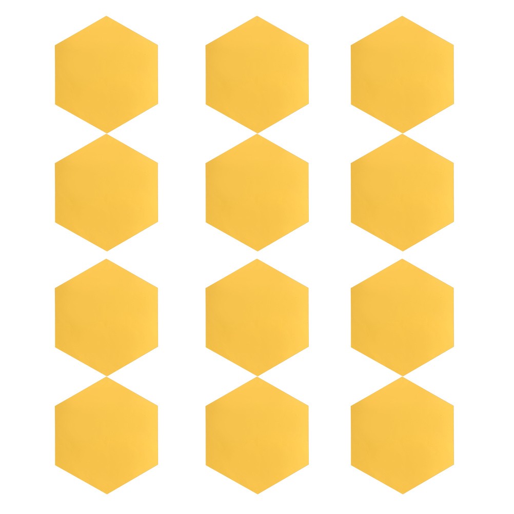 12 Pcs Hexagonal Mirror Wall Stickers Self Adhesive Acrylic Wall Decals