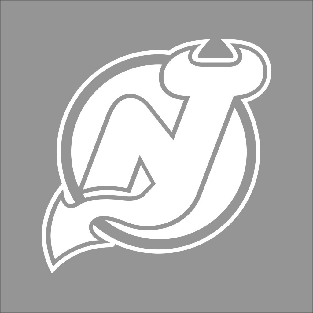 New Jersey Devils NHL Team Logo 1 Color Vinyl Decal Sticker Car Window Wall