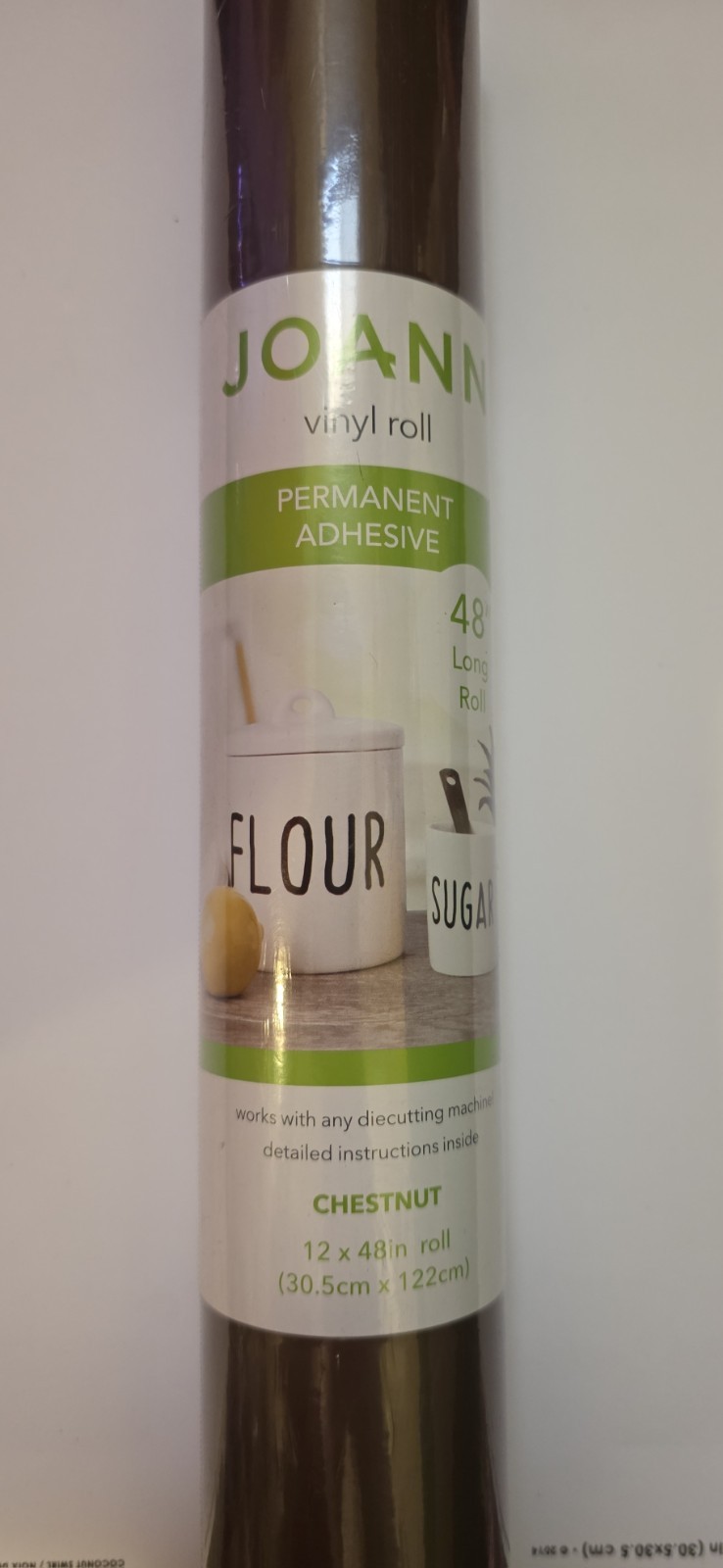 Chestnut Brown Vinyl Permanent Adhesive 12×48 Inch Roll