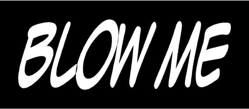BLOW ME Vinyl Decal 6″ x 2″ (11 Colors)