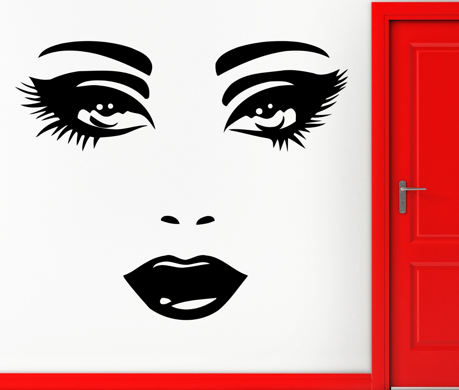 Wall Stickers Vinyl Decal Fashion Sexy Lips Eyes For Girls Women Teens (EM417)