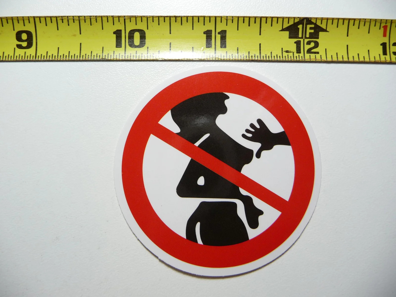 DO NOT TOUCH THE DANCERS NUDE DANCING SMALL STICKER DECAL ART WINDOW LAPTOP