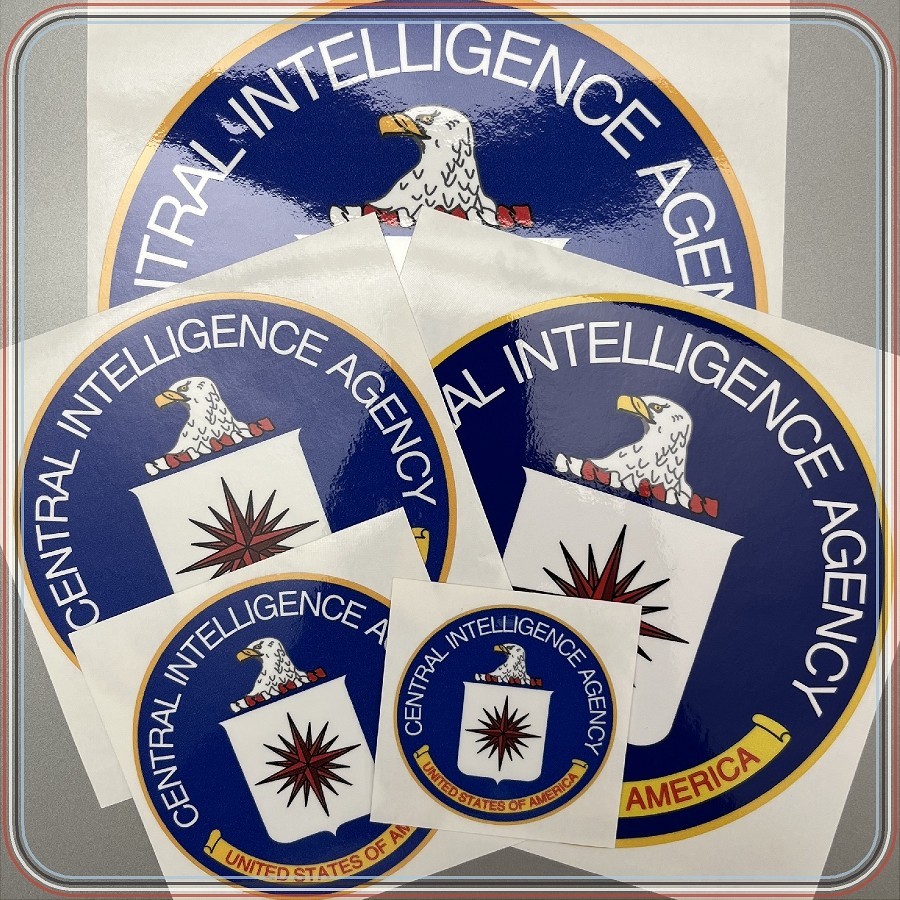 CIA Seal Laminated Sticker Choose from 2″, 3″, 4″, 5″ or 6″ Sizes for Laptop