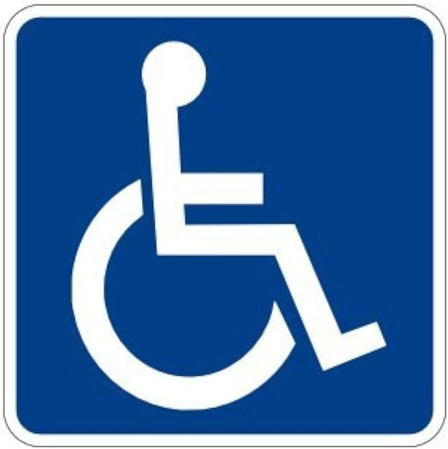 Handicap Parking Disabled sticker decal 4″ x 4″