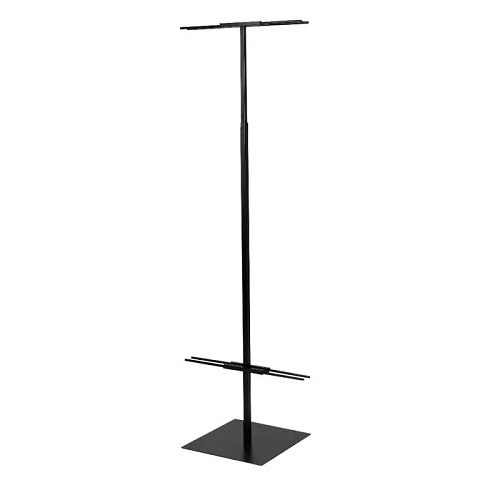 Econoco DBD96/B Black Adjustable Floor Standing Banner Display