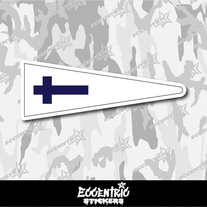 US Navy Christian Worship Pennant Vinyl Sticker