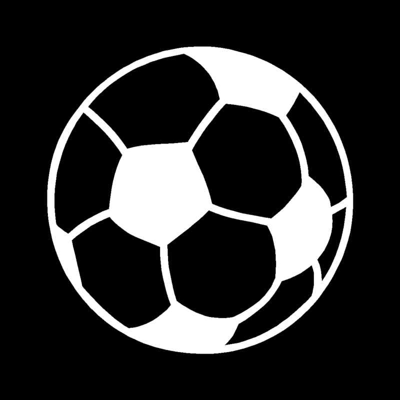 SOCCER BALL Vinyl Decal 5″ x 5″ (11 Colors) SD