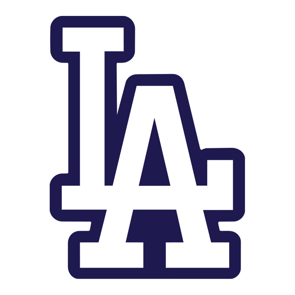 LA Dodgers Sticker Navy Blue White Car Window, Laptop and Bottle 3.72W x 5H in