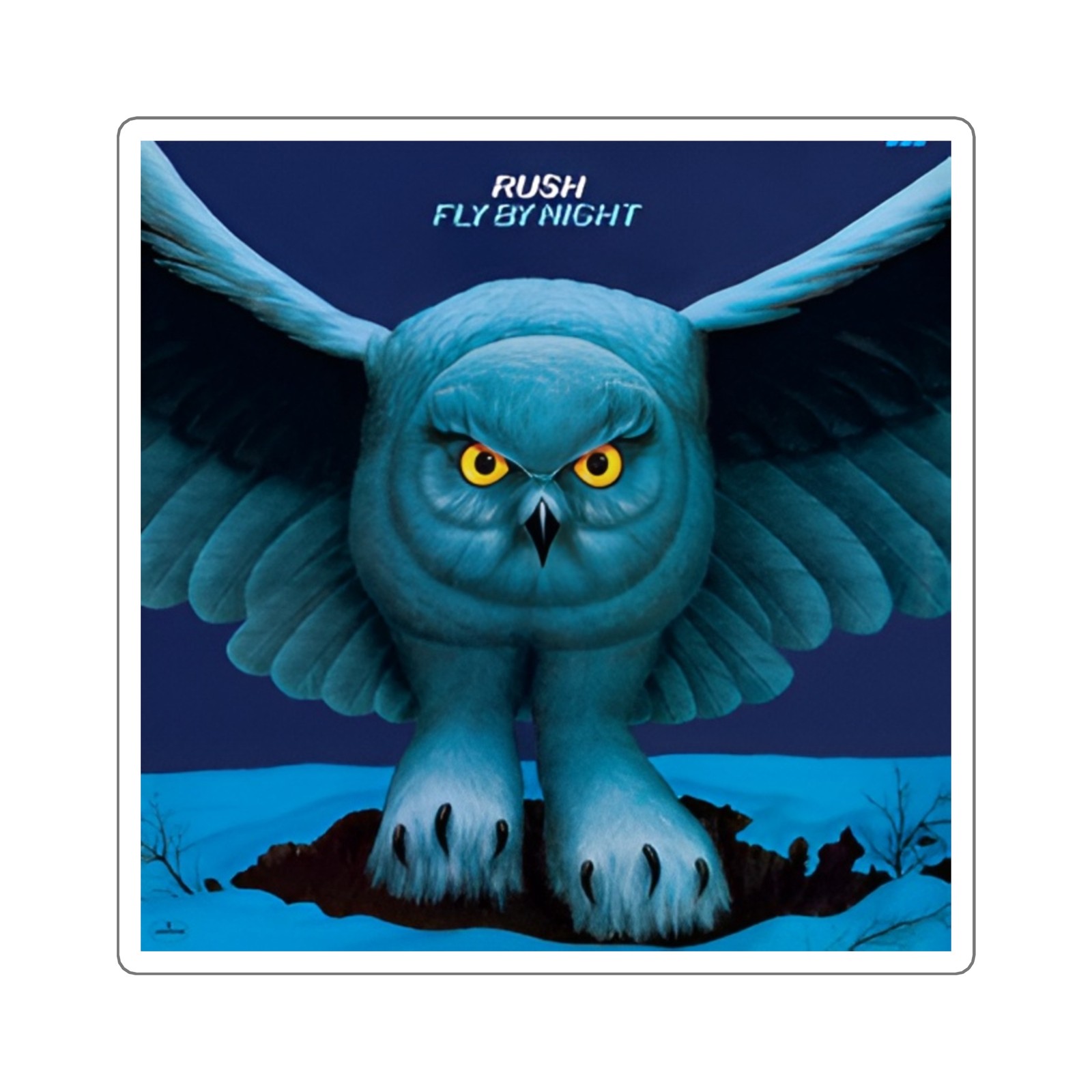 Rush “Fly by Night” Sticker | Progressive Rock Classic Album Decal