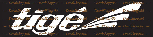 Tig­e Boats – Outdoor Sports – Vinyl Die-Cut Peel N’ Stick Decals/Stickers
