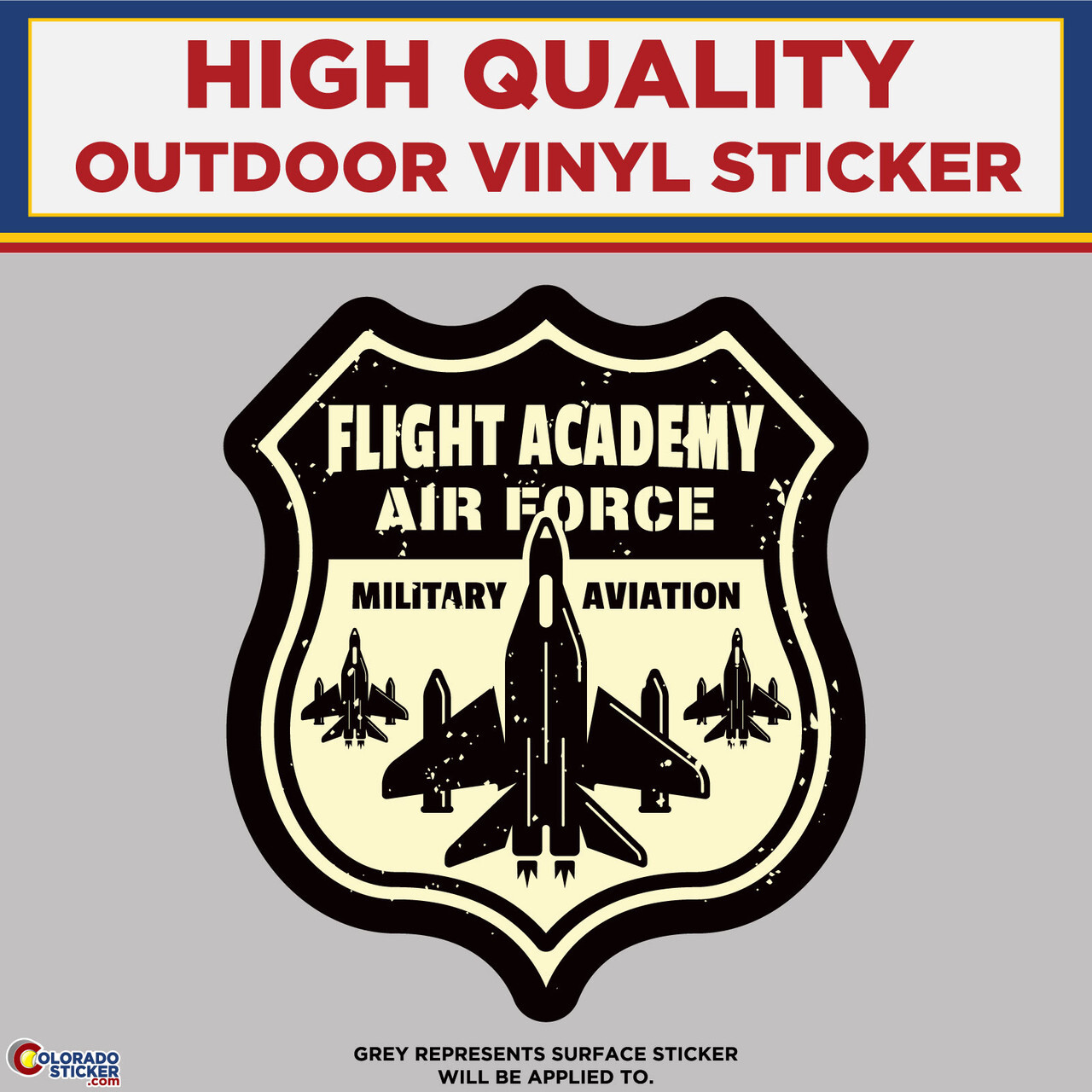 Flight Academy Air Force, High Quality Vinyl Stickers
